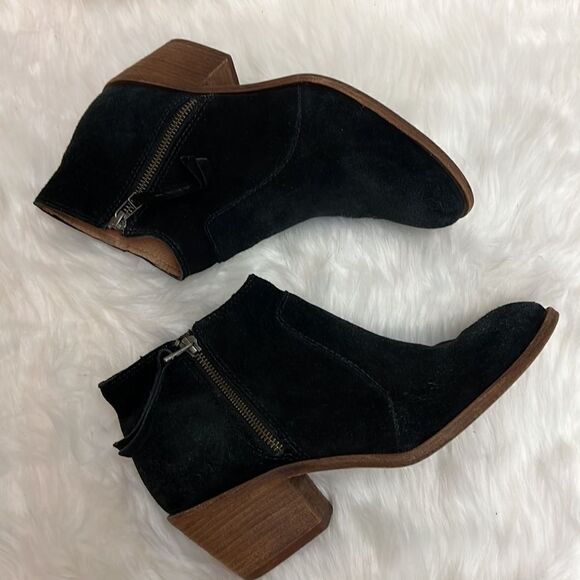 Madewell The Janice Boot in Black Suede Size 9 D21 - Picture 9 of 10